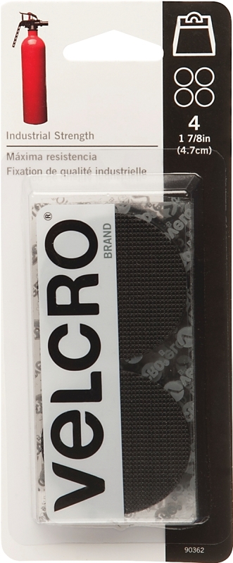FASTENER VELCRO COIN 1-7/8 BLK