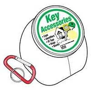 KEY RING C-CLIP ALUM 3-1/8IN  