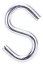 HOOK S STEEL 2-1/2IN BRIT ZINC