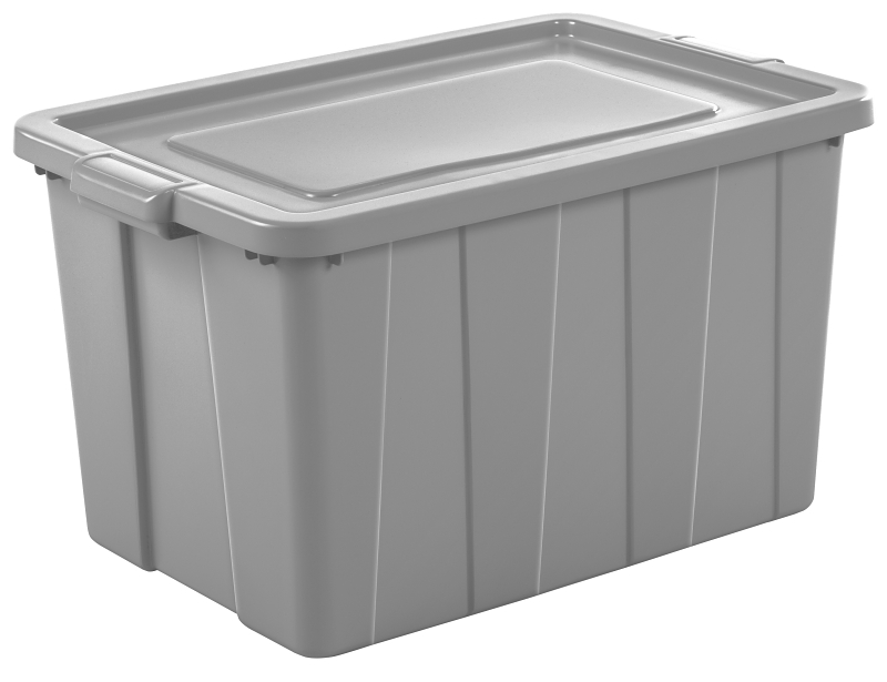 TOTE STORAGE W/LID CEMENT 30G 