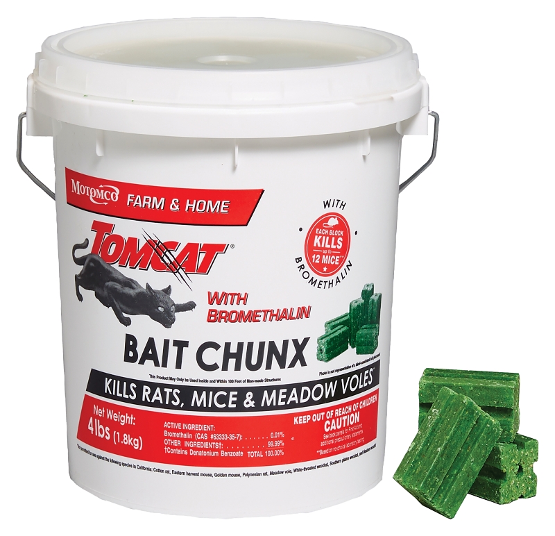 BAIT CHUNK MOUSE&RAT PAIL 4LB 