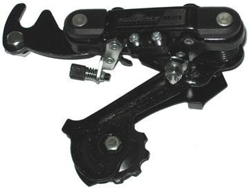 RDM2TLB R-DER 5/7-SP LONG CAGE W/HANGER BLK