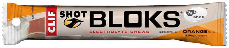 [258403] SHOT BLOKS ORANGE W/CAFFEINE 18/bx