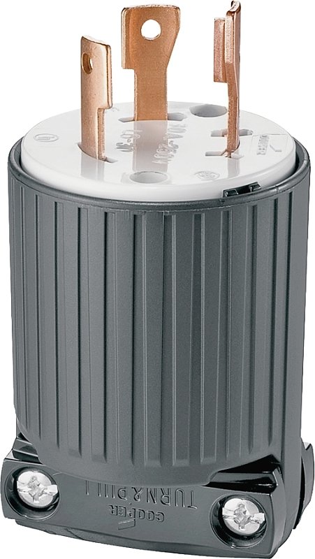 PLG LCK 30A 250V BLK          