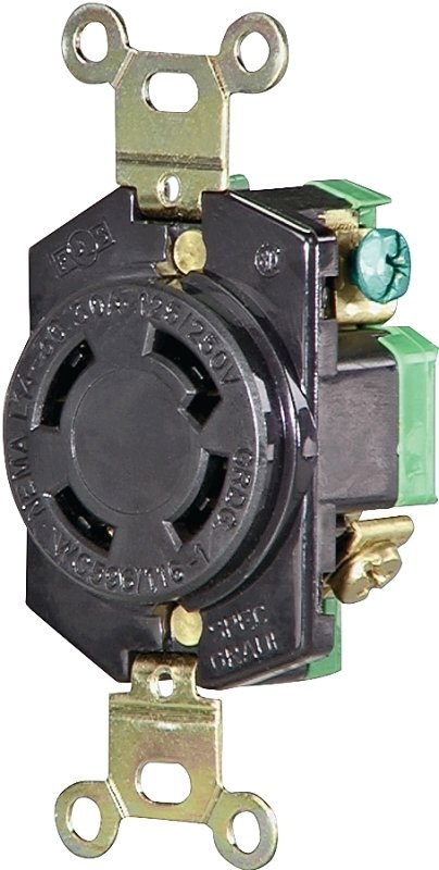 [2315349] RECPT SINGLE 6WRE 30A 120/250V