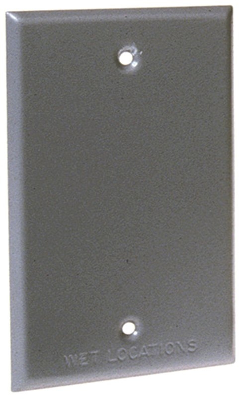 1G GRAY BLANK COVER           