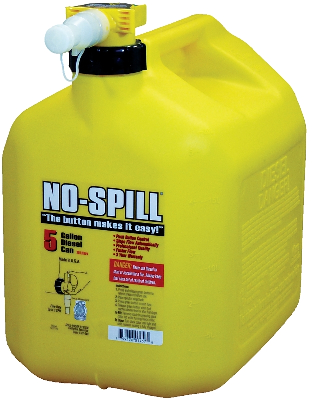 DIESEL GAS CAN 5 GAL YELLOW   