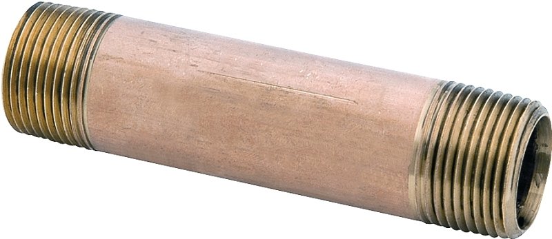 PIPE NIPPLE RD BRASS 1/4X2    