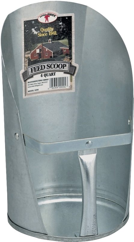 [7168024] SCOOP FEED GALV MILLER 4QT    