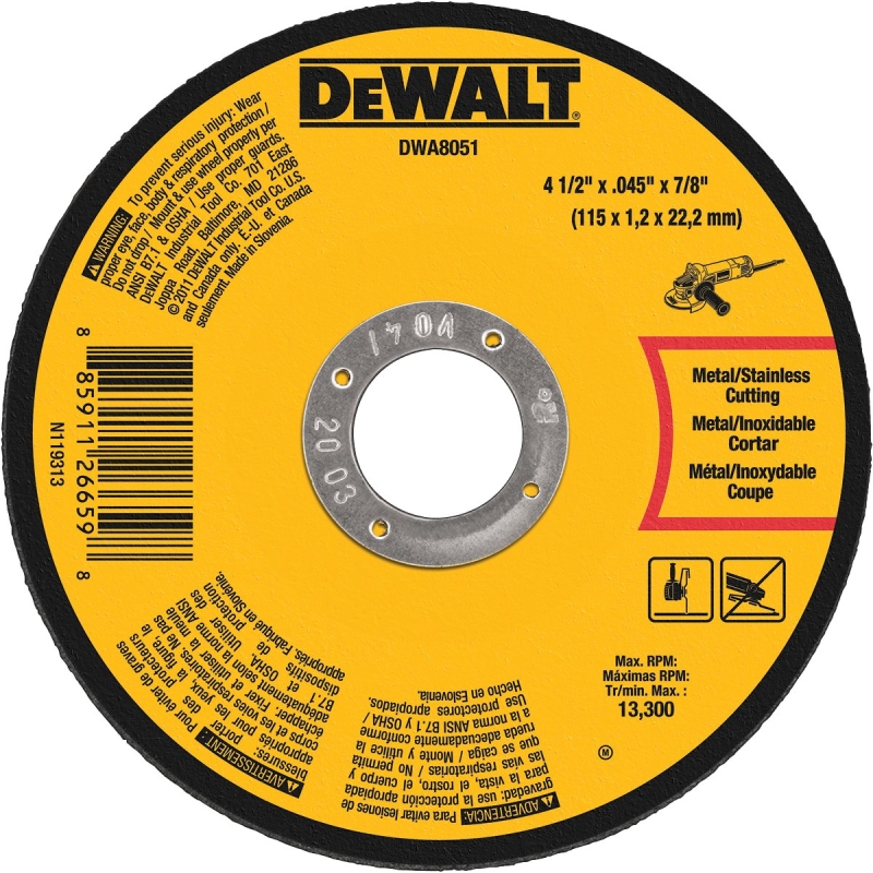 WHEEL CUTOFF 4-1/2X.045X7/8IN 