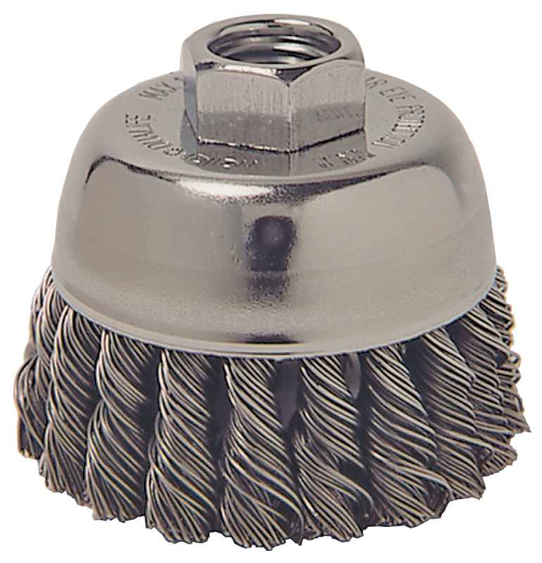 3IN KNOTTED CUP BRUSH X-COARSE