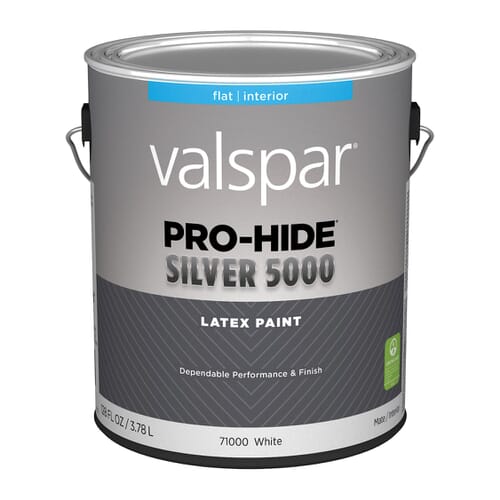 PAINT INTER SLVR FLT WHT GAL  