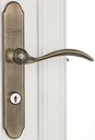 DOOR HANDLE SET ANTIQUE BRASS 