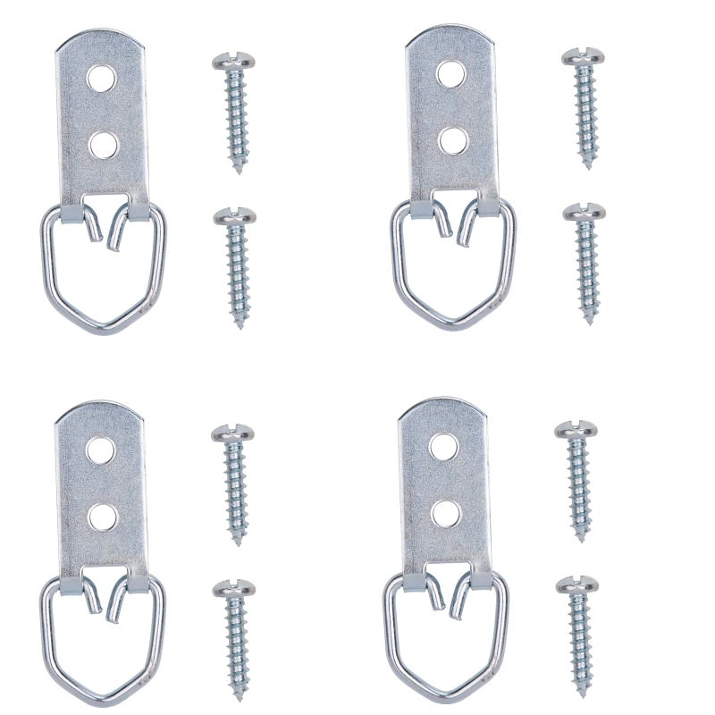 HANGER D-RING LARGE ZINC PLT  