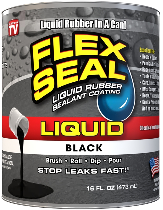 SEALANT LIQUID FLEX BLACK 16OZ