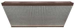 PLANTER DECK RL RSTC GALV 24IN