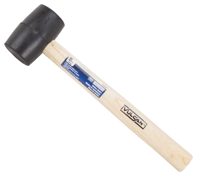 [1042035] MALLET RUBBER WOOD HANDLE 8OZ 