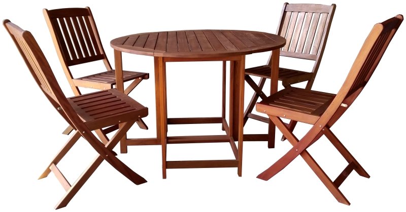 KONA SET DINING FOLDING 5PC   