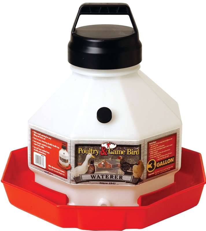 3GAL PLASTIC POULTRY WATERER  