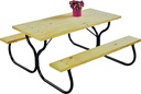 FRAME KIT PICNIC TABLE BLK HVY