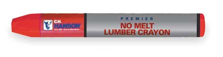 C.H. Hanson 4.5 in. L Lumber Crayon Red 1 Pc