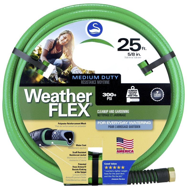 HOSE GRDN WTHRFLX GRN 5/8X25FT