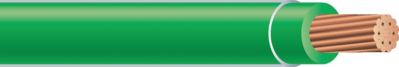 WIRE 10AWG THHN-STR GREEN100FT