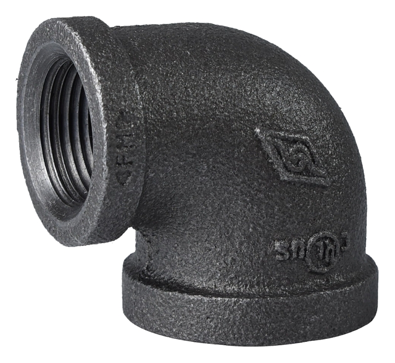 ELBOW 90 DEG BLK REDUCE 1X3/4 