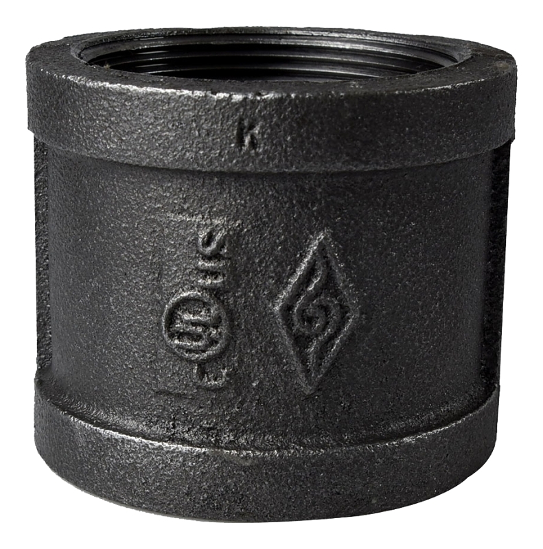 COUPLING BLACK MALLEABLE 2IN  