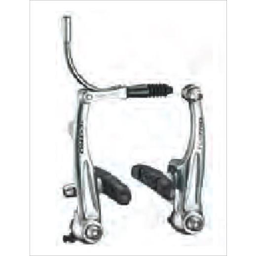 Tektro 837AL Linear Pull Brake Caliper - Front or Rear, Silver