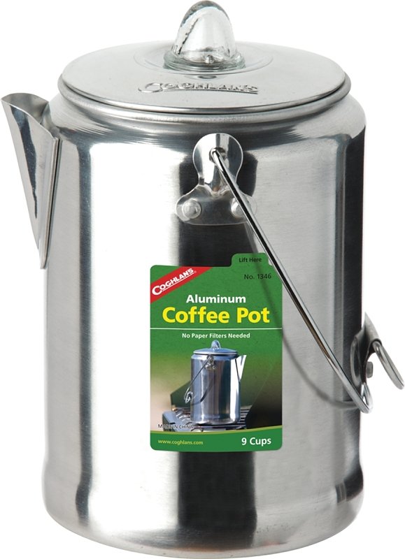 [3432432] COFFE POT CAMP ALUMINUM 9 CUPS