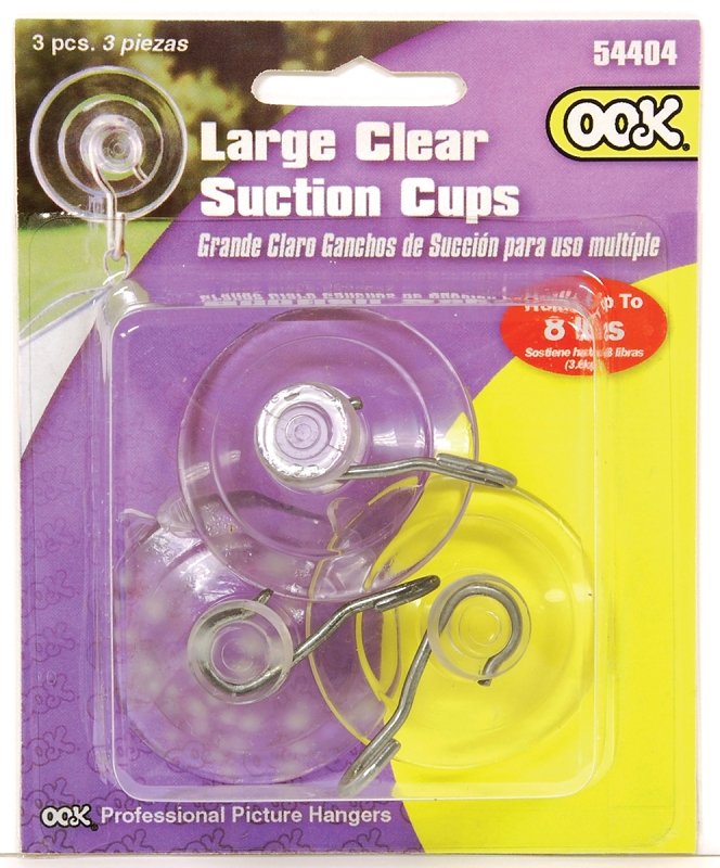 SUCTION CUP LG CLEAR PLASTIC  