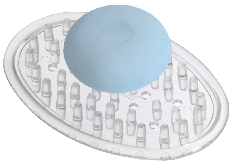 SOAP DISH CLEAR PLASTIC       