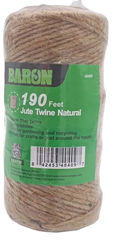 TWINE JUTE NATURAL 190FT      