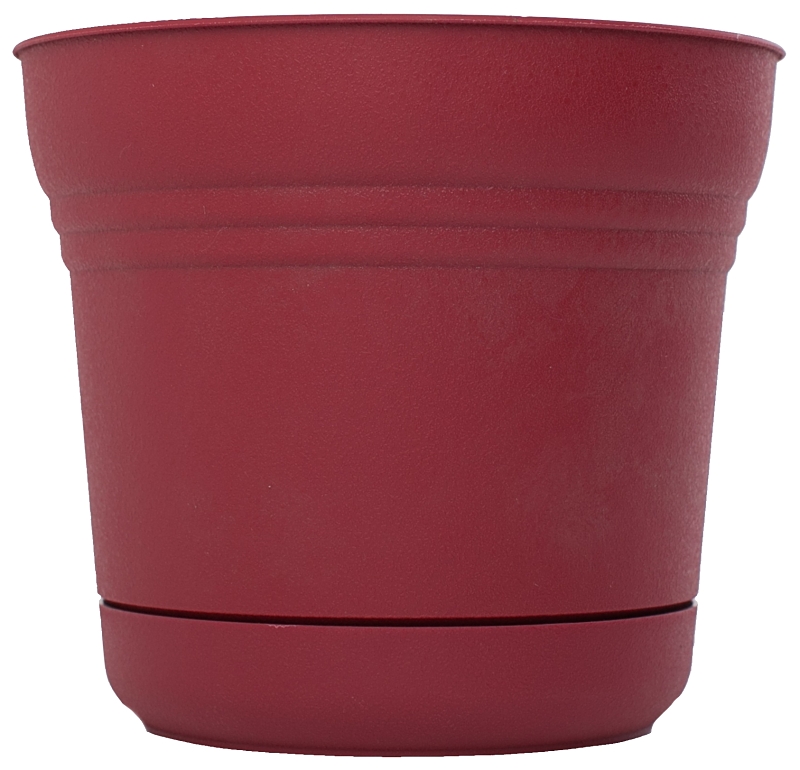 PLANTER 12IN BURNT RED SATURN 
