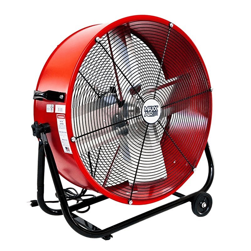 [1232719] FAN BARREL 1/4HP 24IN RED/YELW
