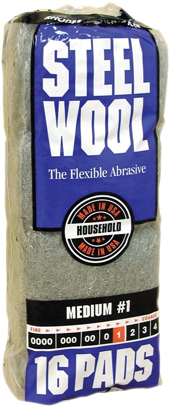 PAD STEEL WOOL 1 MEDIUM       