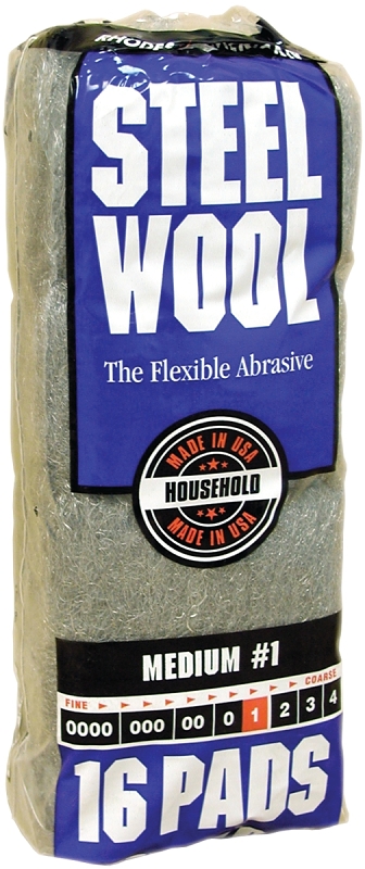 PAD STEEL WOOL 1 MEDIUM       