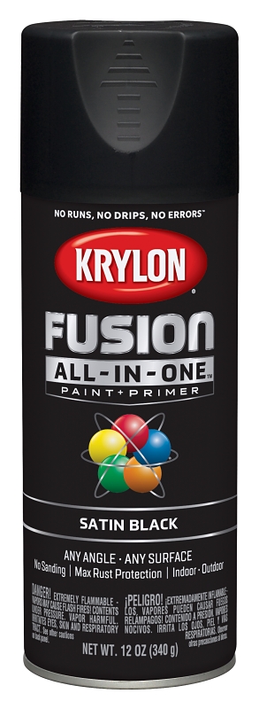 PAINT SPRY STN BLACK 12OZ     