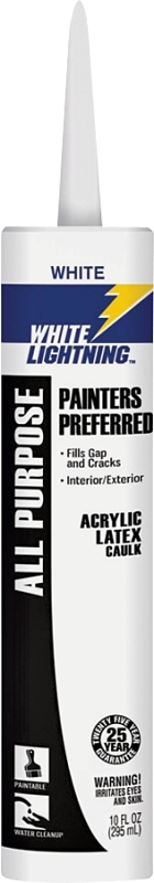 CAULK ACRYLIC INT EXT WHT 10OZ