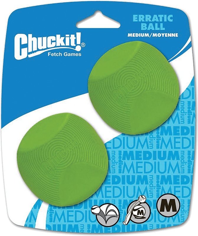 BALL PET ERRATIC MEDIUM 2PK   