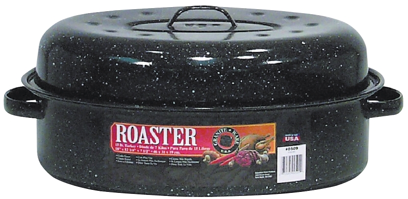 ROASTER W/CVR OVAL 15-18LB    