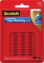 Scotch Removable Wall Mounting Tabs, 11/16" X 11/16", Clear, Box of 35