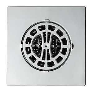 11015 Square Hair Catcher for Shower Drain, Chrome