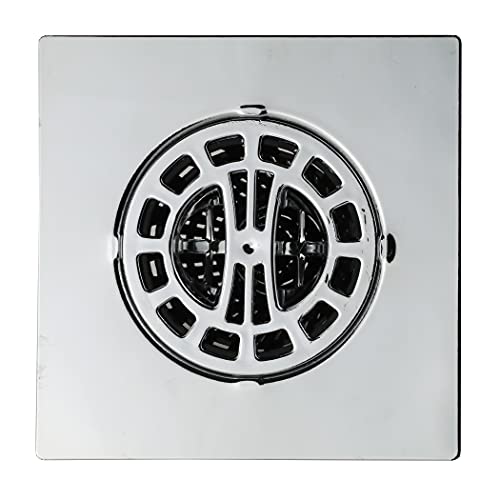 11015 Square Hair Catcher for Shower Drain, Chrome