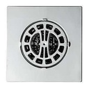 11015 Square Hair Catcher for Shower Drain, Chrome
