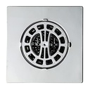 11015 Square Hair Catcher for Shower Drain, Chrome