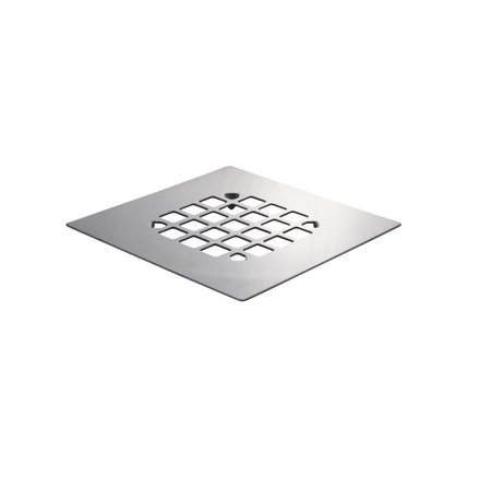 Danco 4-1/4 in. Chrome Square Stainless Steel Drain Cover