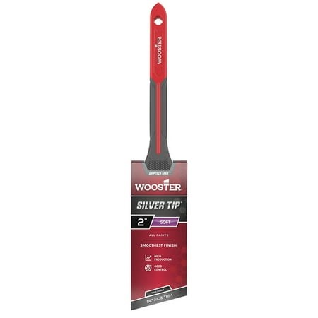 Wooster 1034753 2 in. Silver Tip Soft Thin Angle Paint Brush 
