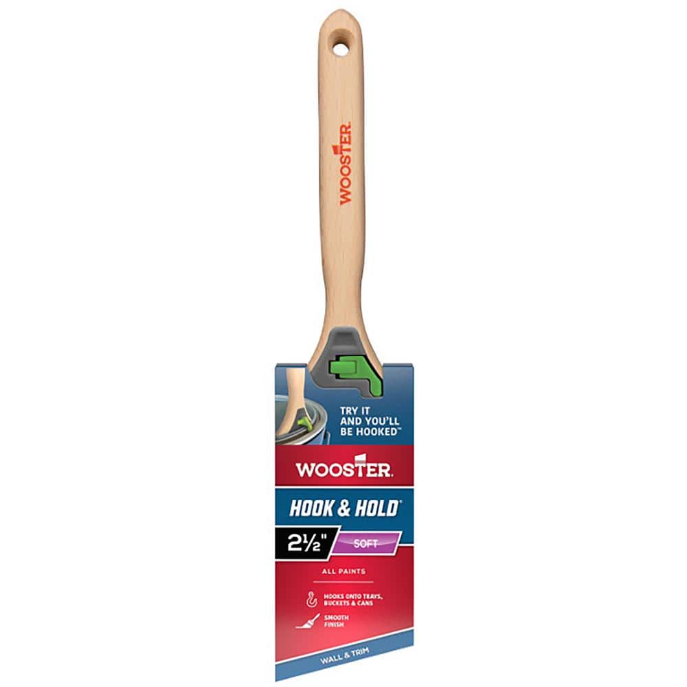 Wooster 1037204 2 in. Hook & Hold Soft Thin Angle Trim Paint Brush - Pack of 6